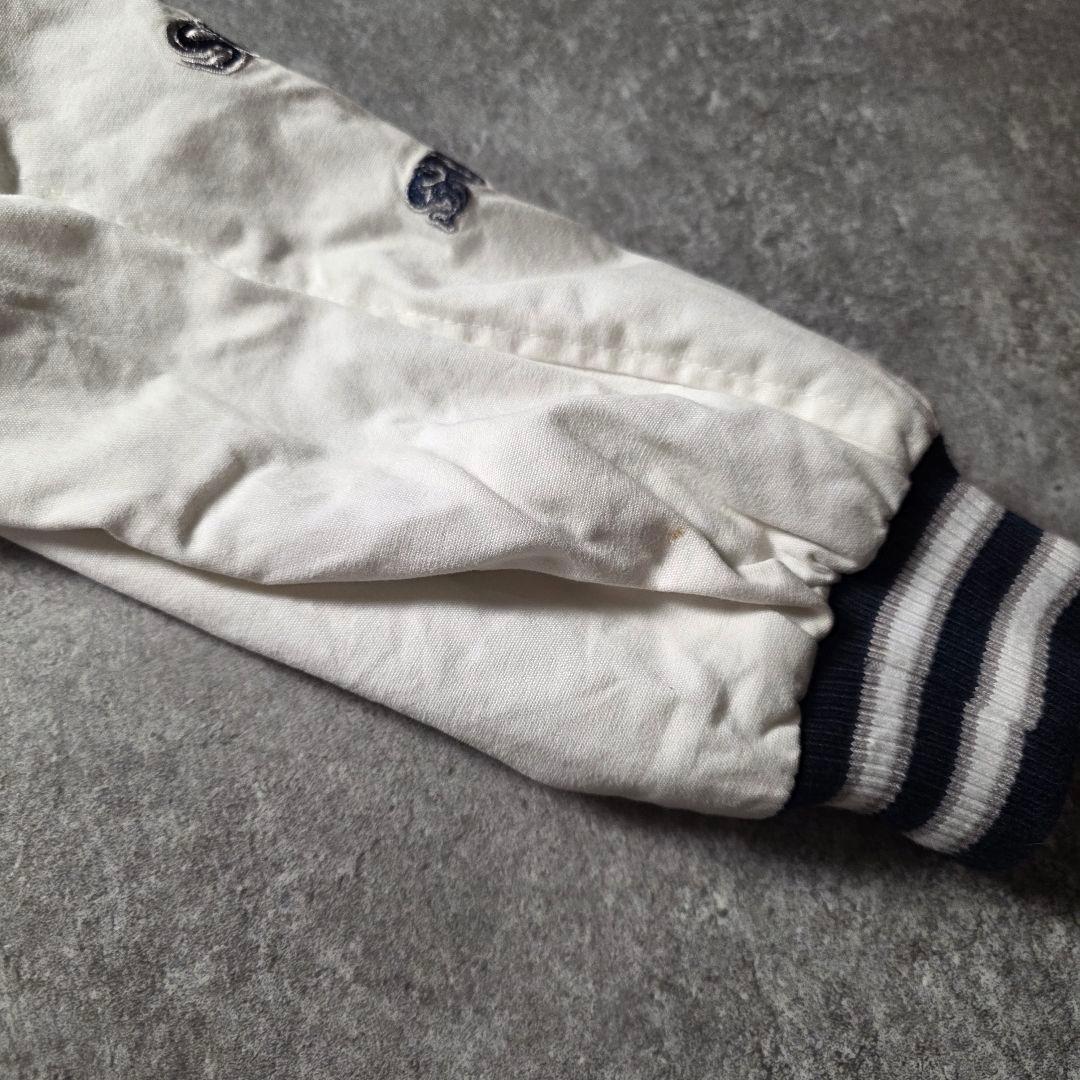 激レアNFLダラスカウボーイズスタジャンスーパーボウルアメフトフェード紺色古着L