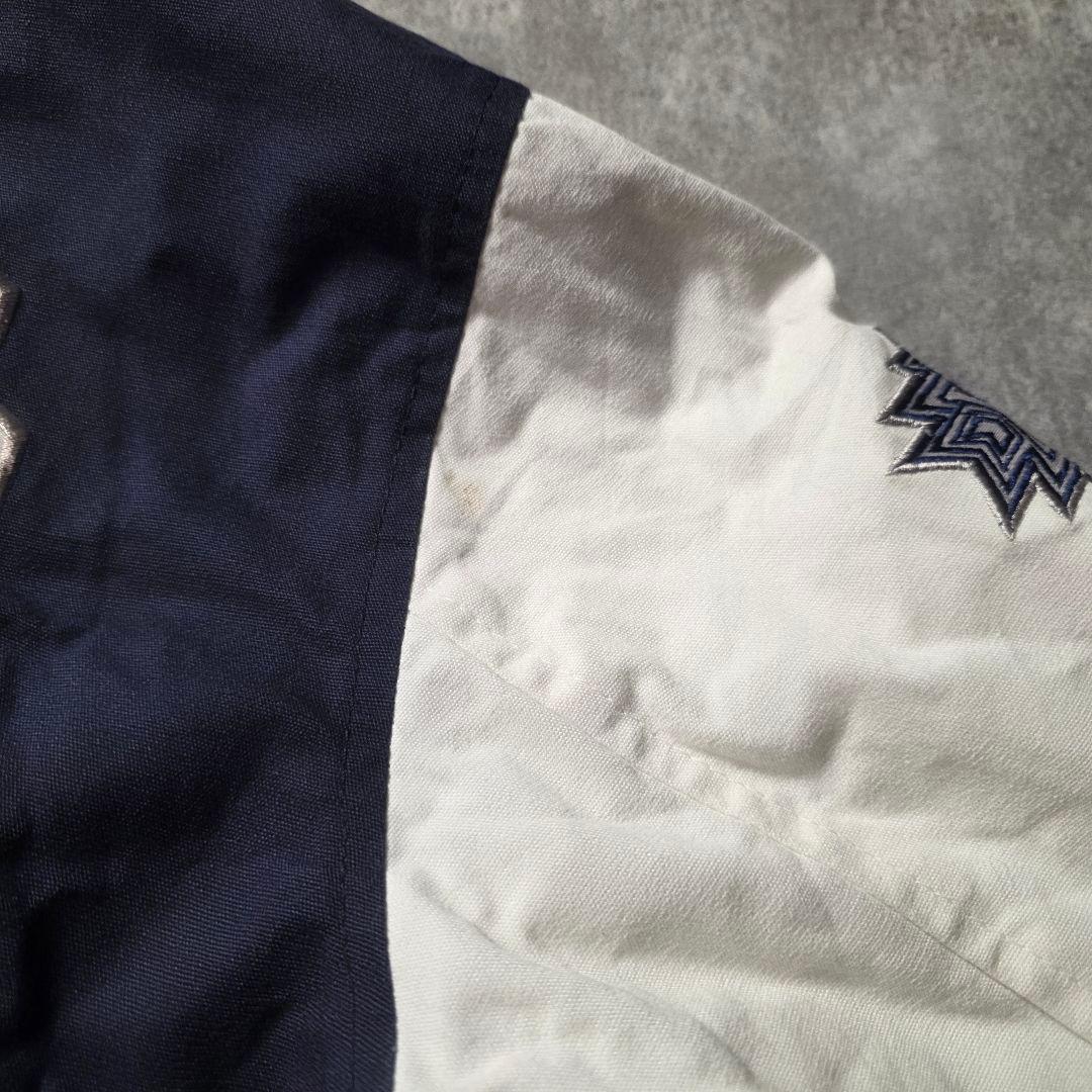 激レアNFLダラスカウボーイズスタジャンスーパーボウルアメフトフェード紺色古着L