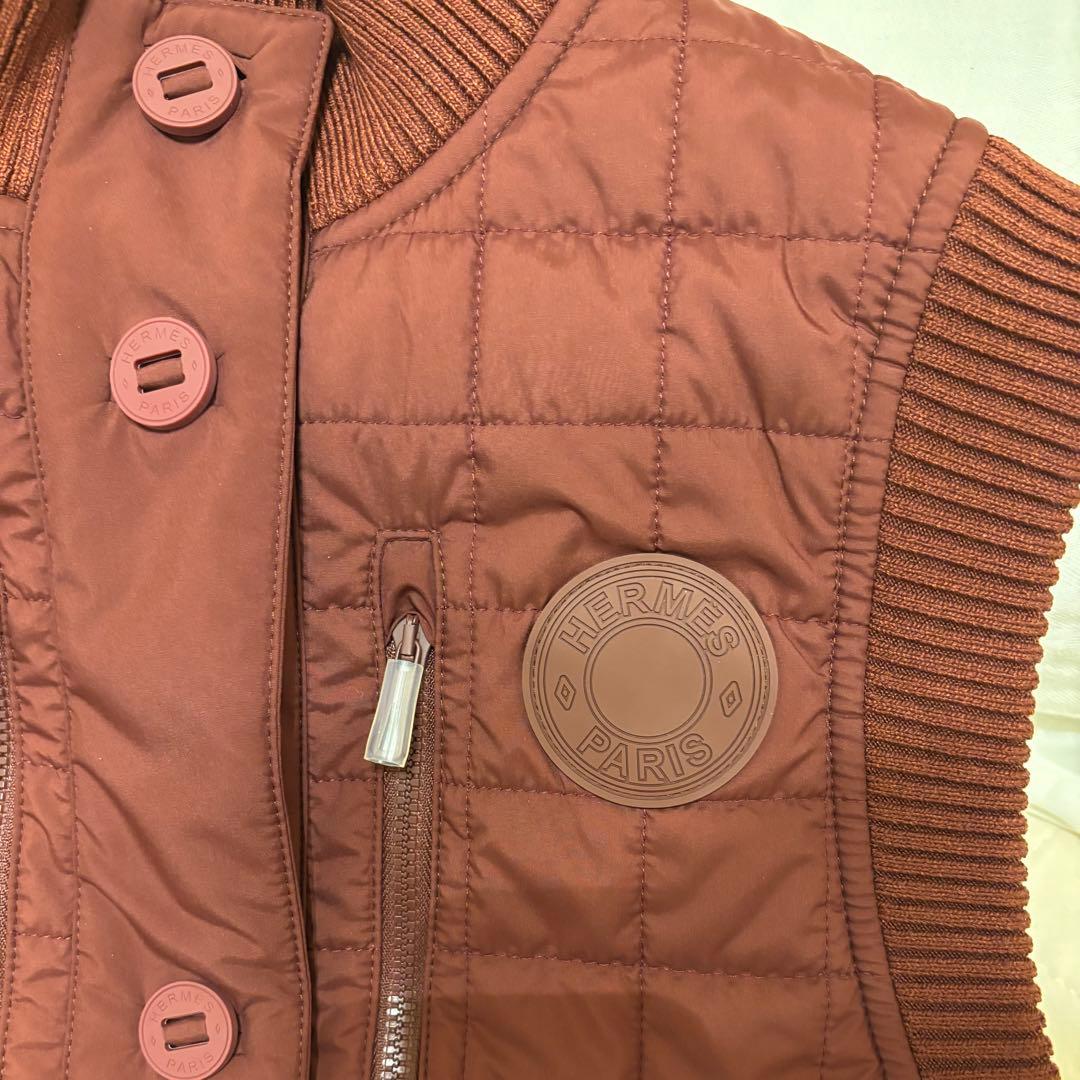 2025AW/HERMES/エルメス ノースリーブボンバージャケット