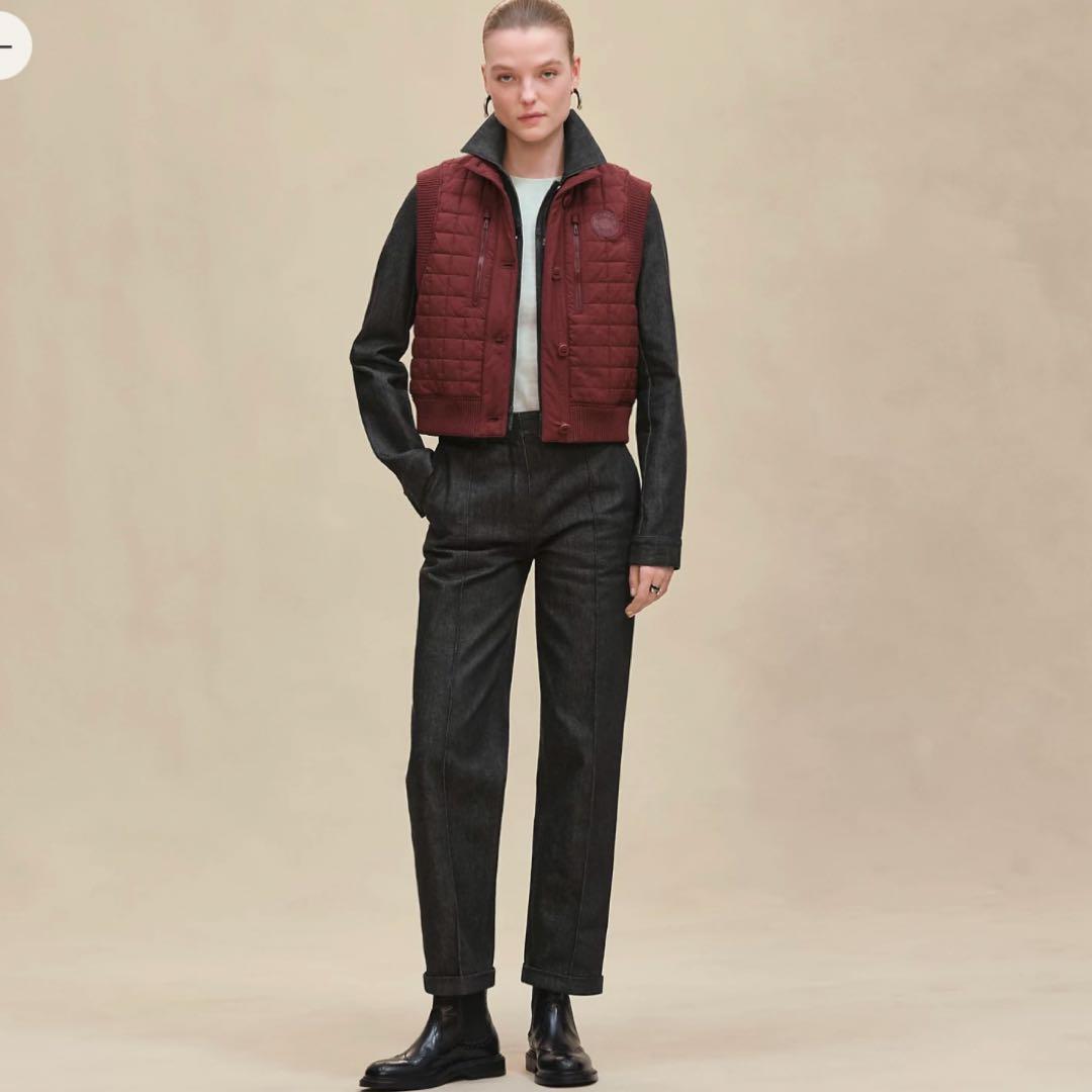 2025AW/HERMES/エルメス ノースリーブボンバージャケット