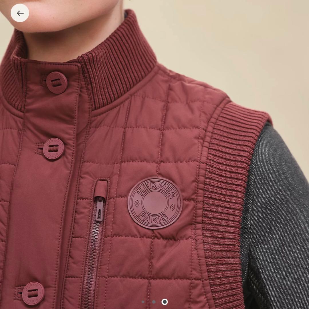 2025AW/HERMES/エルメス ノースリーブボンバージャケット