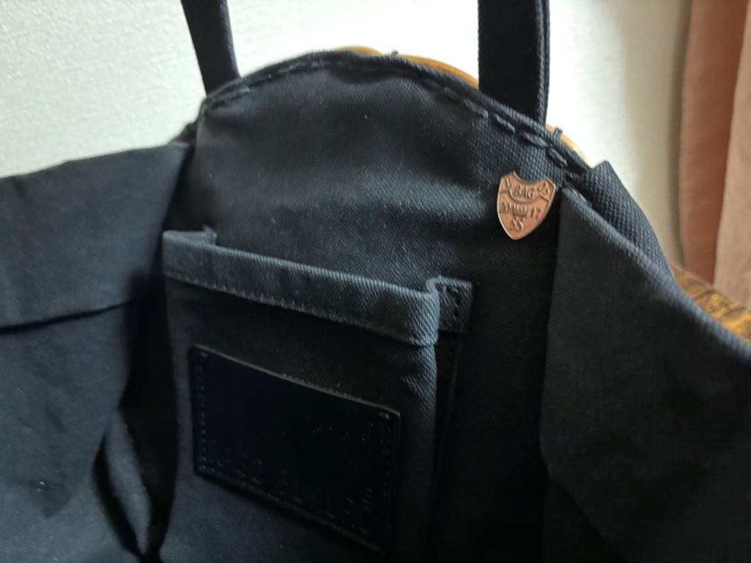 eb.a.gos エバゴス　キャンバス×紅籐　かごバッグ　円形