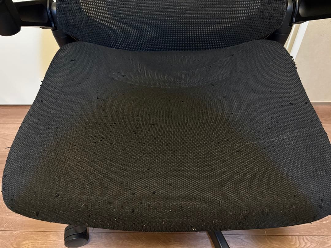 イトーキ アクトチェア ブラック+座面カバー付