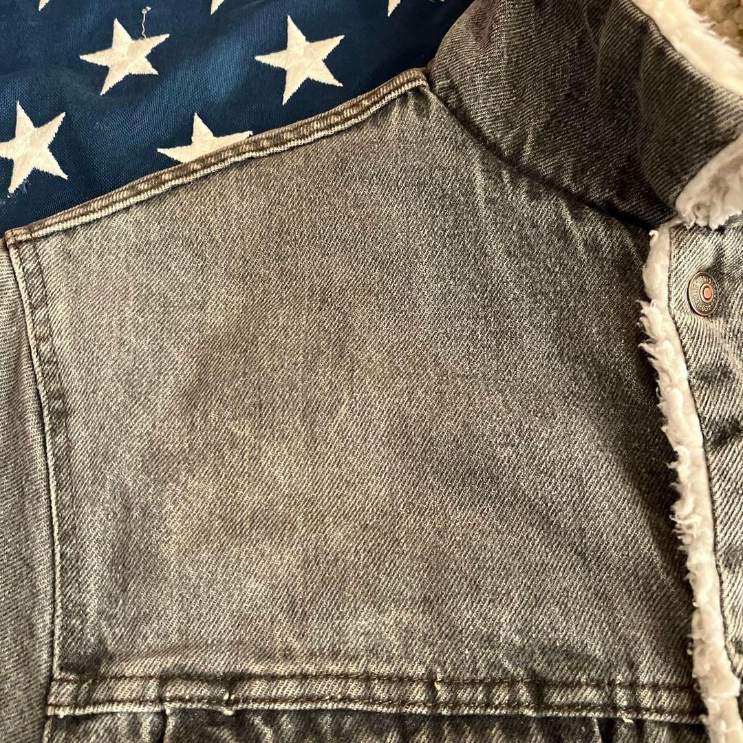 80s LEVI'S 裏ボア 先染め ブラック Gジャン アメリカ製 38R