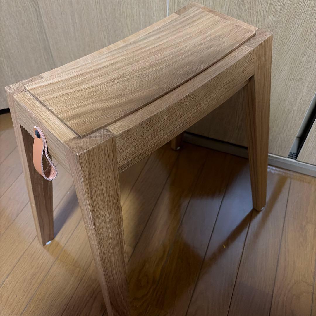 美品 sarasa design b2c スタッキングスツール/オーク無垢材