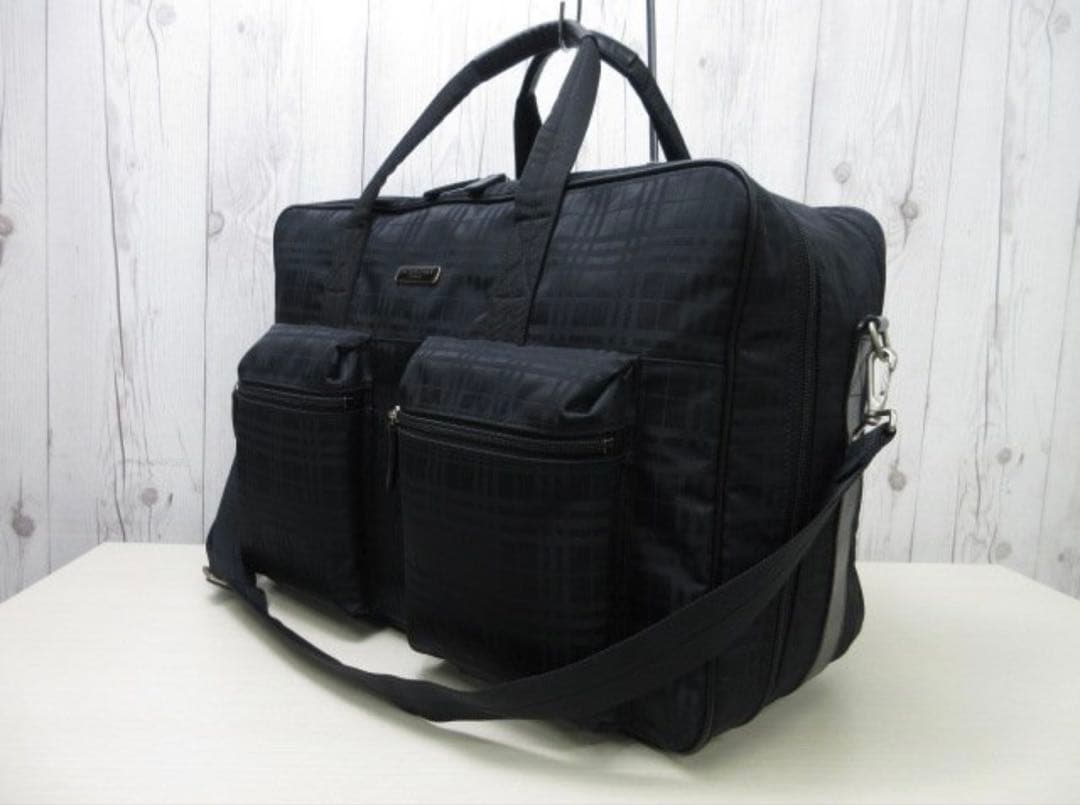 BURBERRY バーバリーゴルフ ボストンバッグ 2way ナイロン×レザー