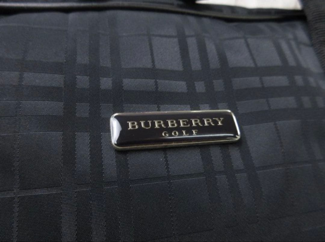 BURBERRY バーバリーゴルフ ボストンバッグ 2way ナイロン×レザー