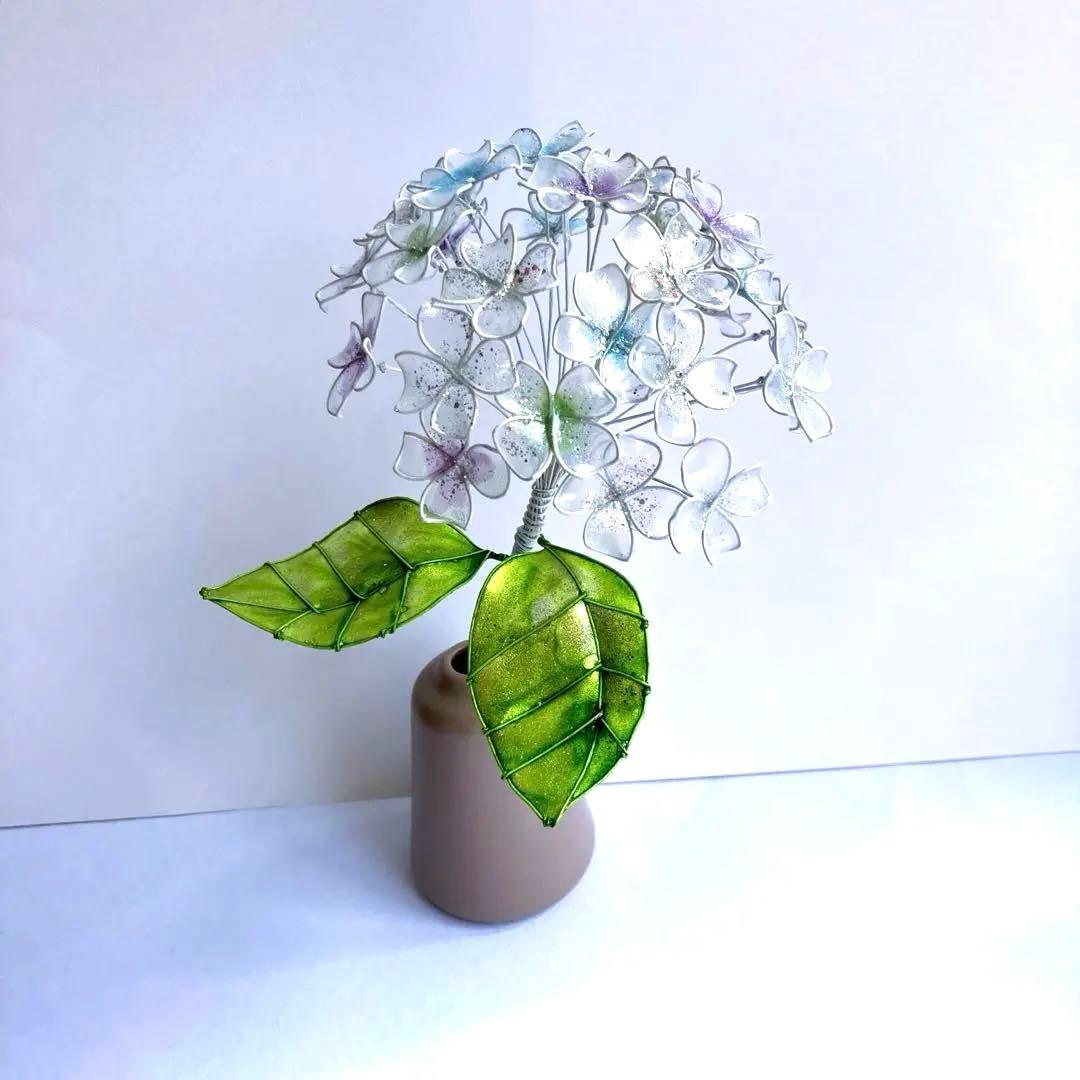 ユーカリグニーブーケ　ワイヤークラフト　ディップアート　壁飾り　インテリア