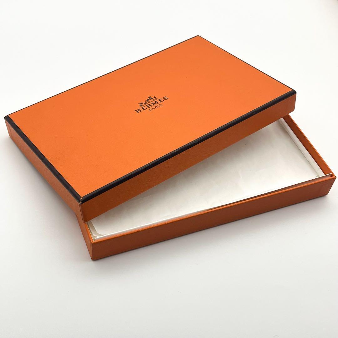 HERMES【最高級美品2014年モデル】ボックスカーフマネークリップ二つ折り