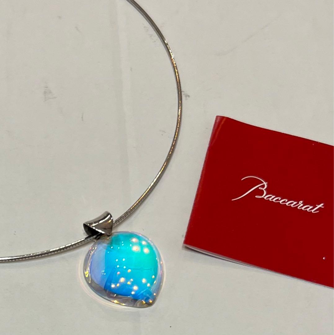 美品☆バカラ タリスマン イリゼ クリア ネックレス オメガチェーン