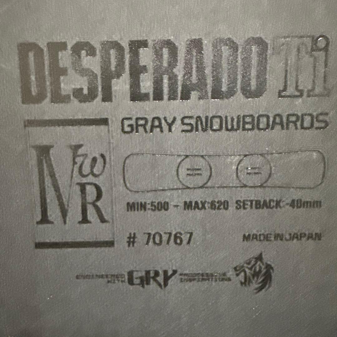 【美品】Gray DESPERADO Ti tipe-R 159 18/19
