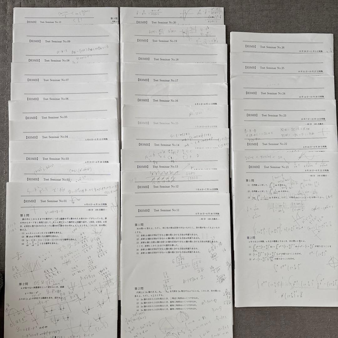 鉄緑会 授業プリント まとめ売り