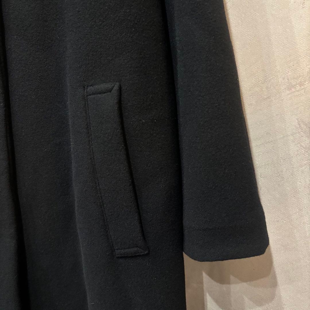 美品 SHIPS any: SORONA フーデットコート ウール ブラック