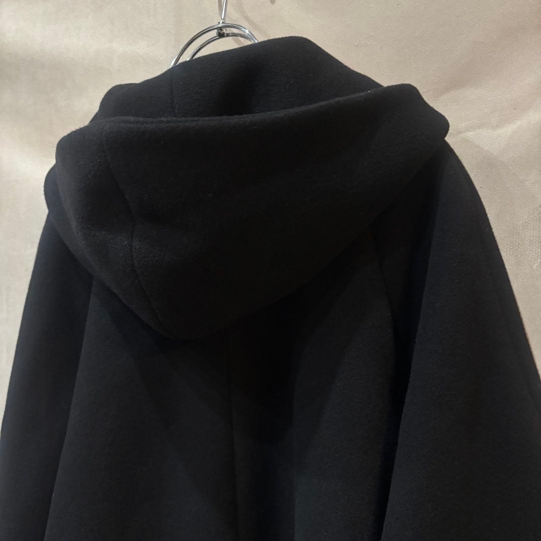 美品 SHIPS any: SORONA フーデットコート ウール ブラック