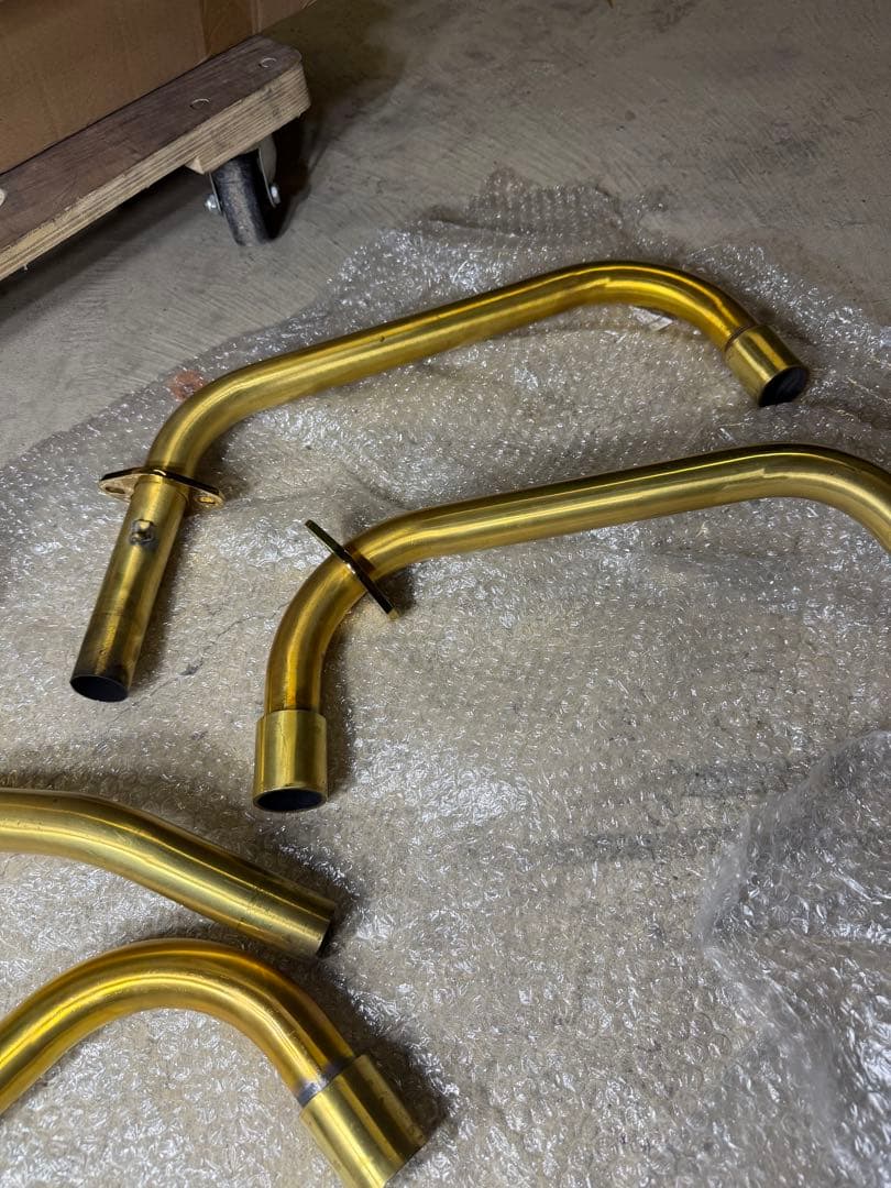 番長 真鍮マフラー ゼファー Z400FX 4-2-1 421 ワルツ機械