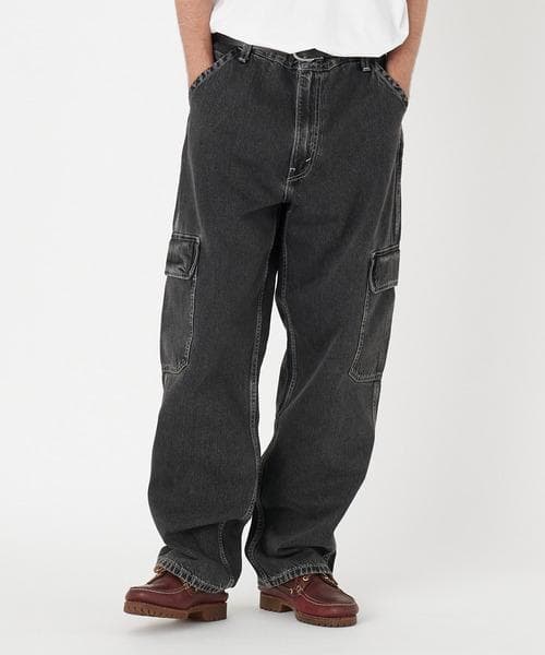 【1/4まで特別価格】Levi's SilverTab ルーズカーゴパンツ 黒
