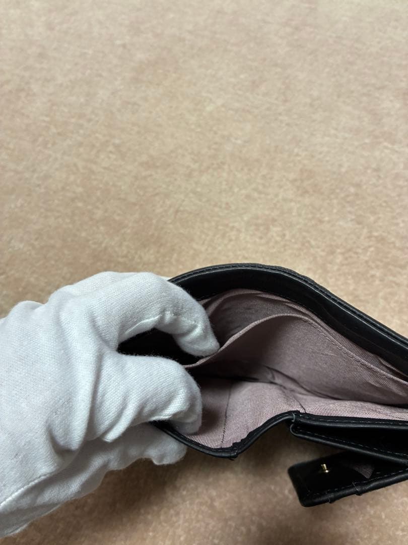 LANVIN ブラック 二つ折り財布