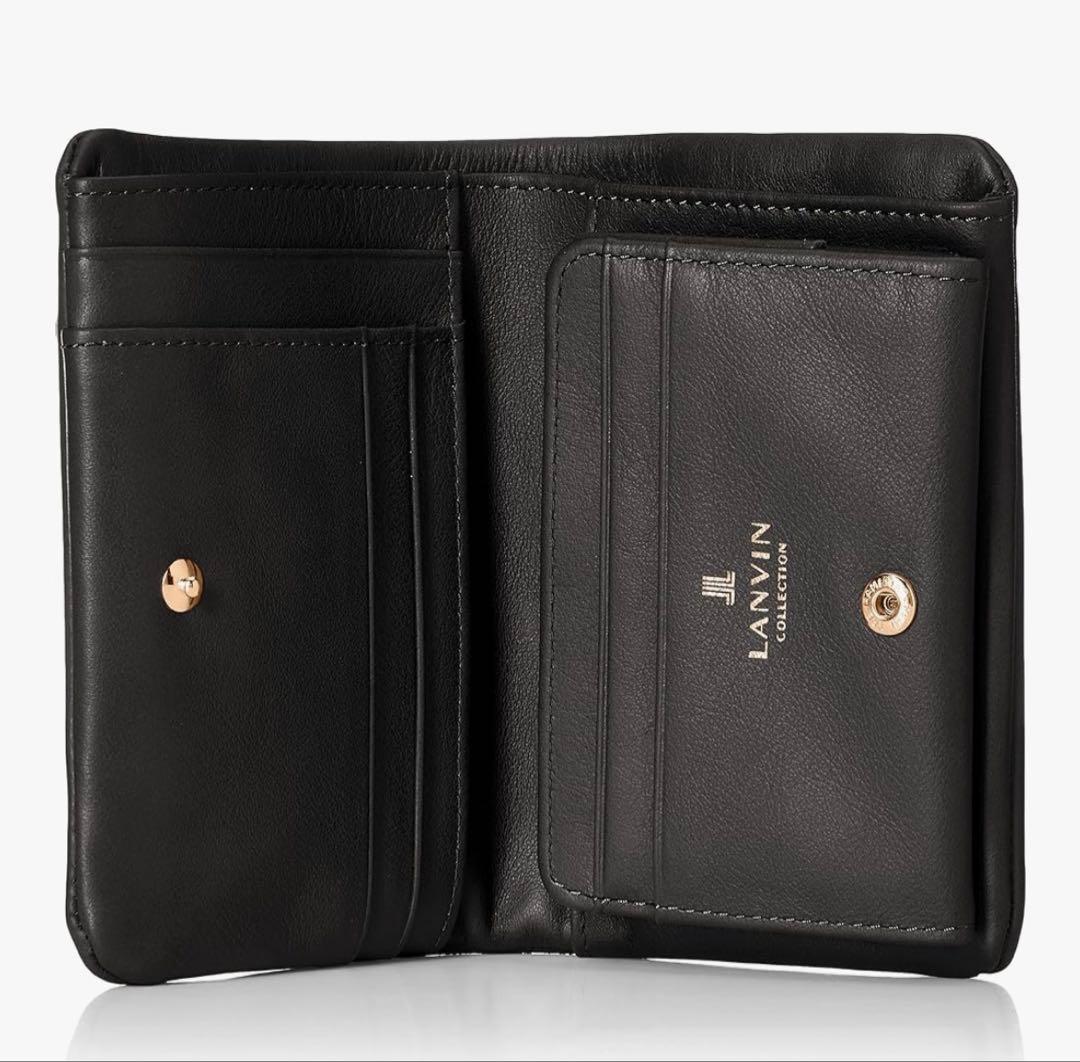 LANVIN ブラック 二つ折り財布