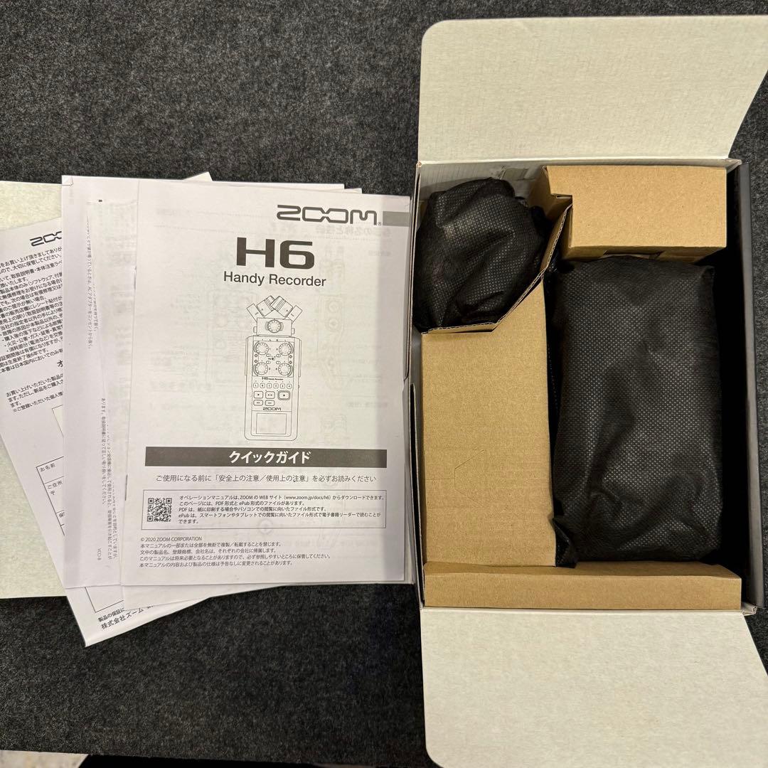 【完動品・極美品】ZOOM H6 ハンディレコーダー 黒 + アクセサリーパック