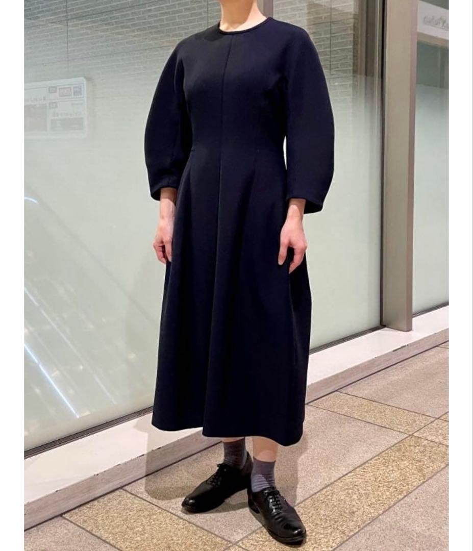 Demi-Luxe BEAMS　コンパクトシームワンピース　ネイビー　サイズ38