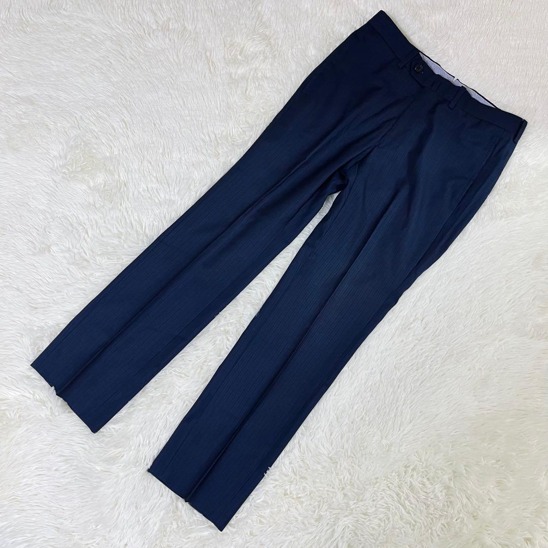 希少サイズ ユニバーサルランゲージ REDA スリーピース スーツ 紺 42