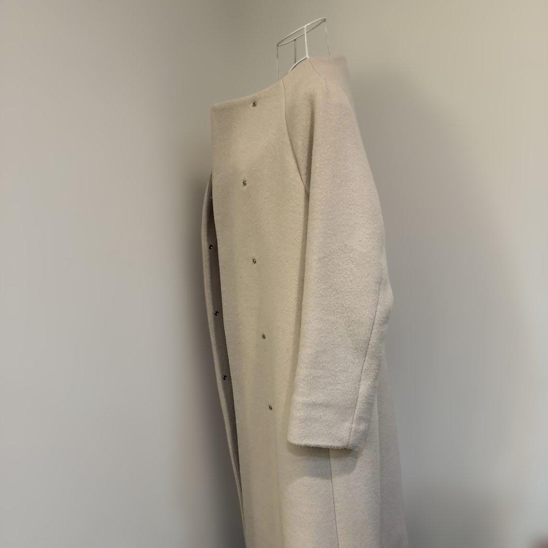 ストロベリーフィールズ⭐︎オフホワイト⭐︎ノーカラーコート⭐︎