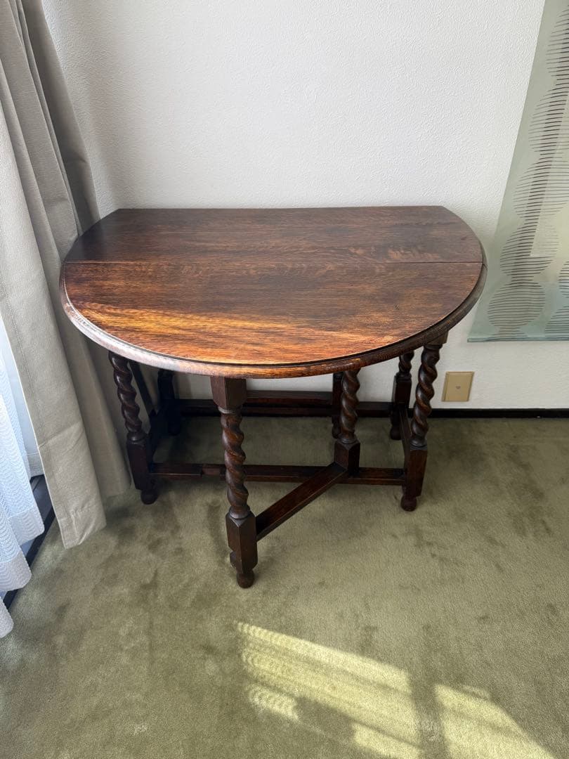 ゲートレッグテーブル　イギリス　アンティーク