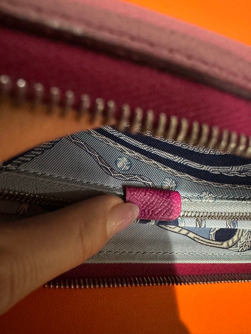 HERMES♡エルメス♡シルクイン♡紫♡パープル♡長財布