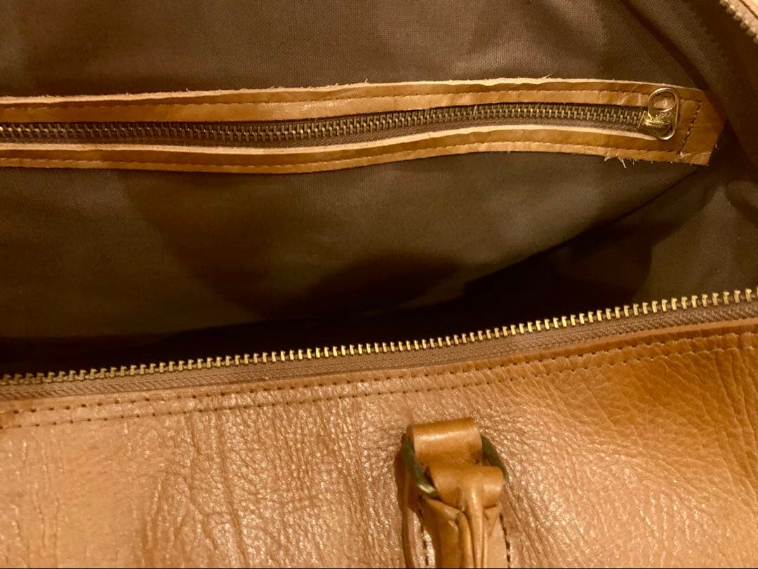 吉田 レザー ボストンバッグ ブラウン