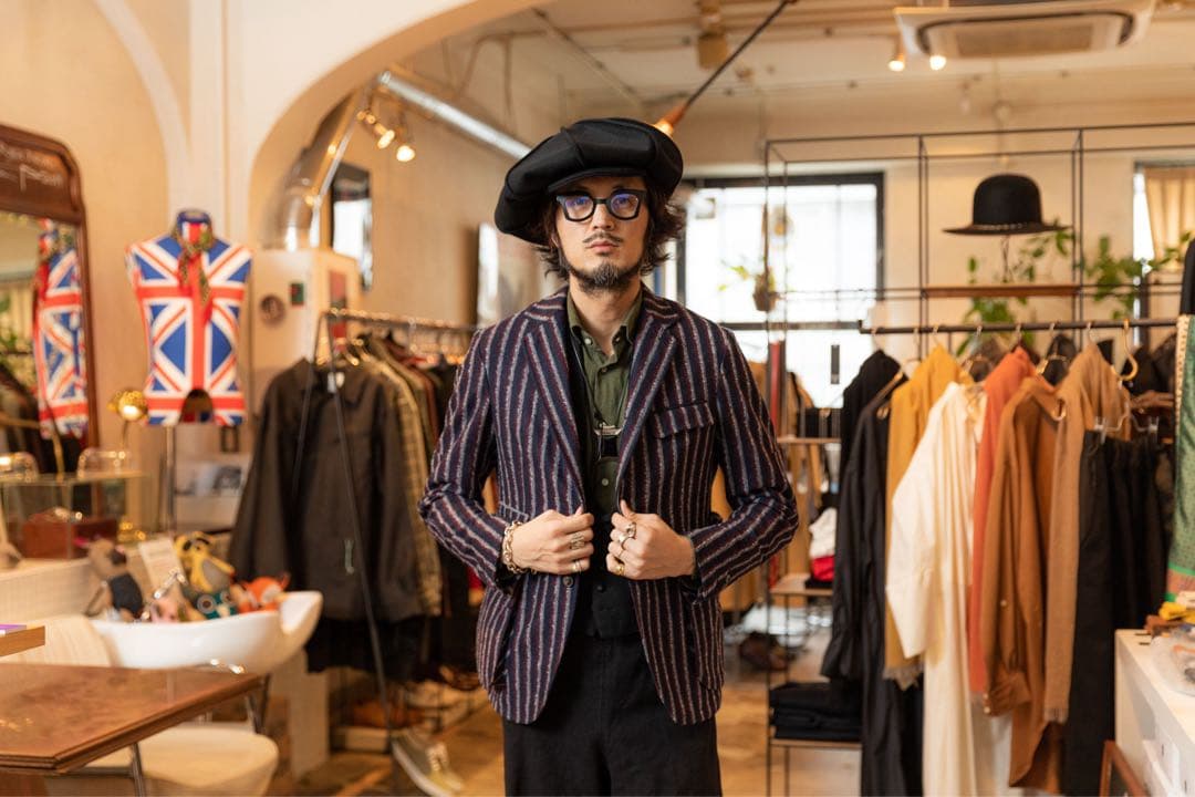 美品　オッドナンバー　old number グレー デニムキャスケット