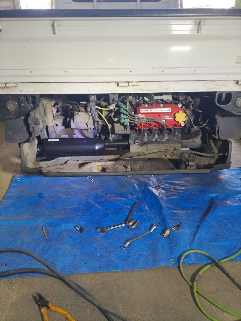 K*k様 サンバーTT2用　ドゥカティ純正マフラー加工