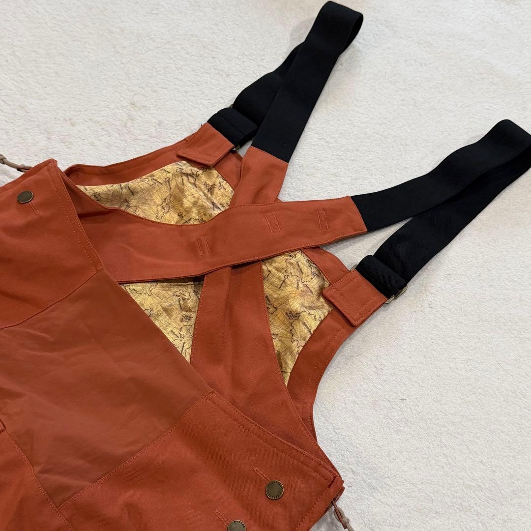 バートン WZ ZEALOUS PT/151051 ビブパンツ タグ付 オレンジ