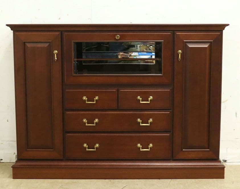 展示品！マルニ【地中海シリーズ】高級サイドボード118・照明付・飾り棚AVボード