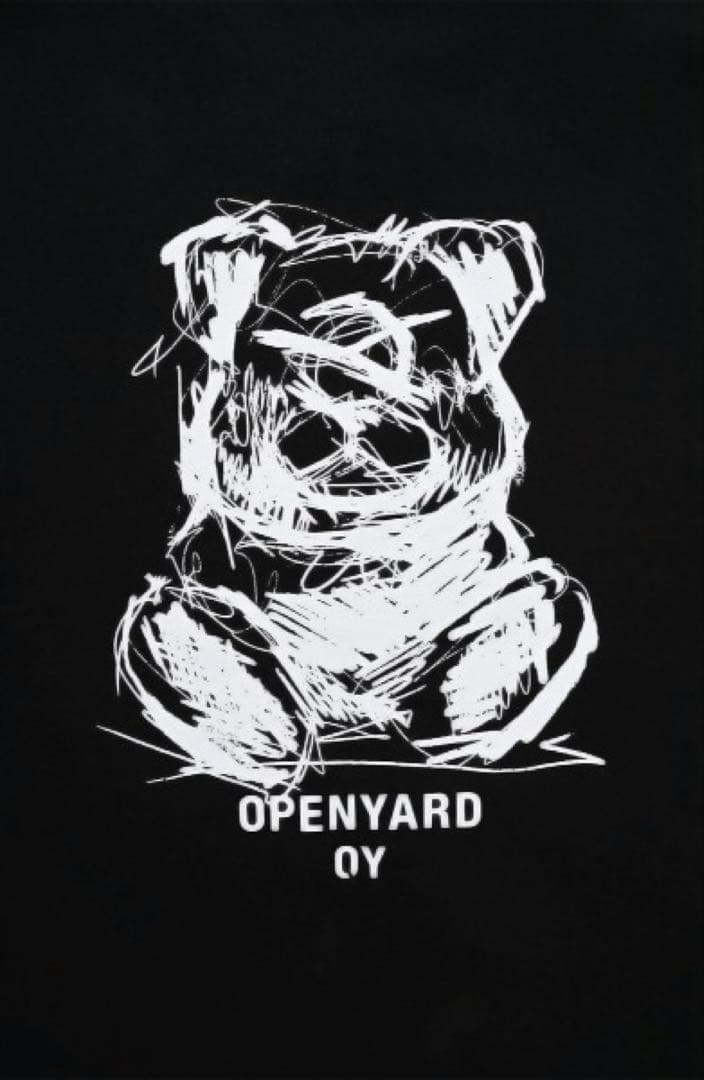 OY オーワイ スケッチオードリー 裏起毛 ジップパーカー くま