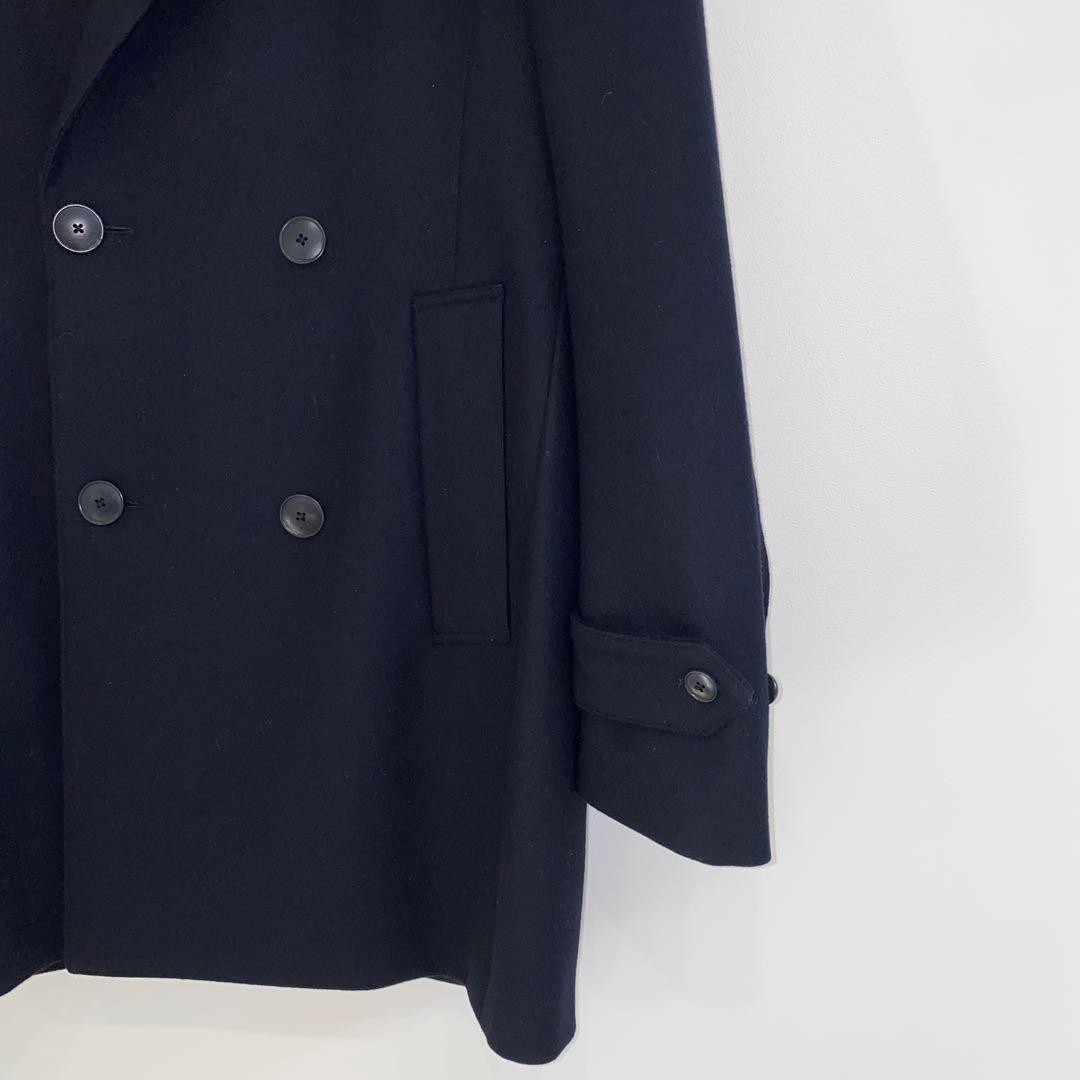 【美品】定価79200円トゥモローランドピルグリムメンズピーコートPコートS,M