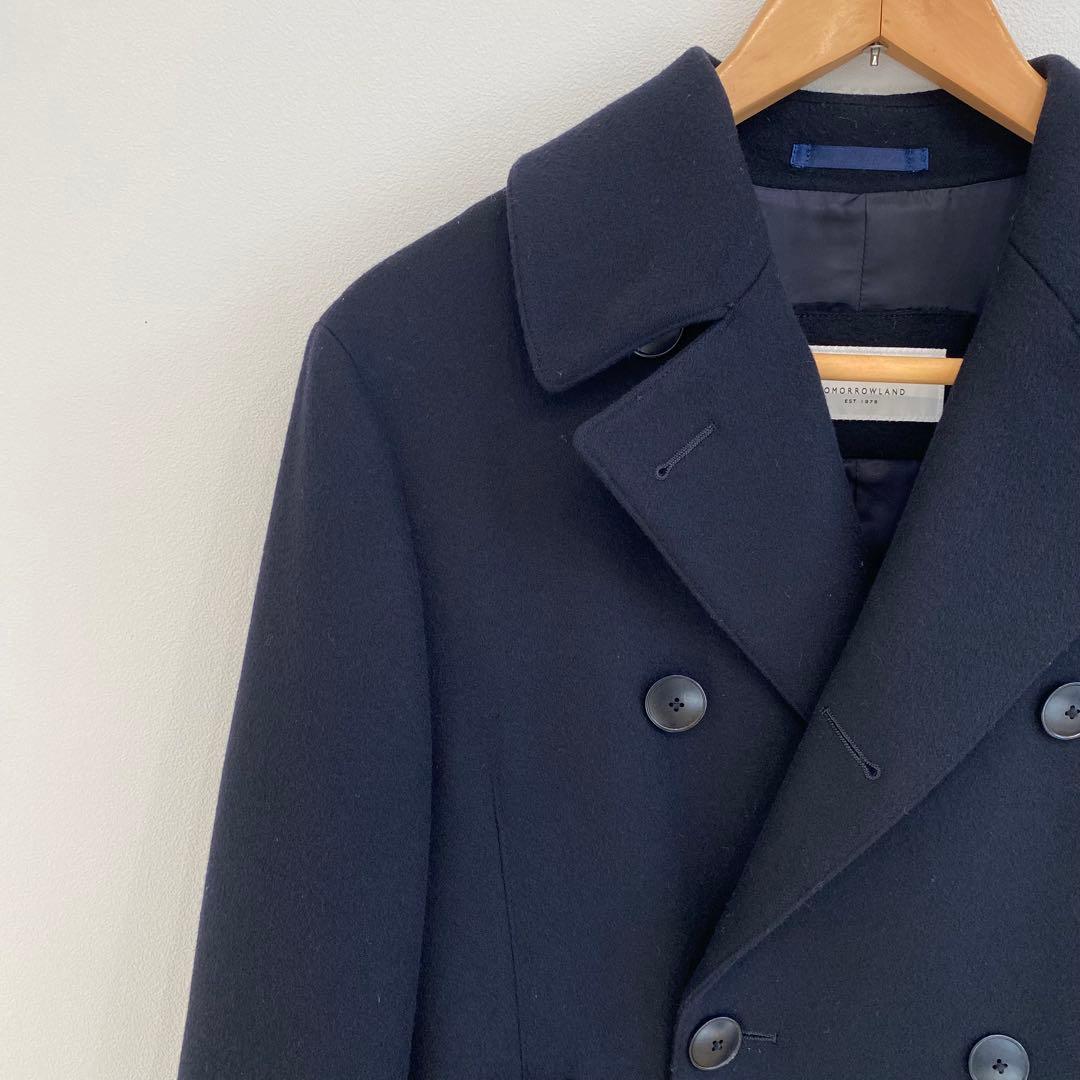 【美品】定価79200円トゥモローランドピルグリムメンズピーコートPコートS,M