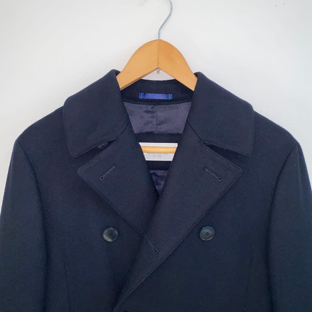 【美品】定価79200円トゥモローランドピルグリムメンズピーコートPコートS,M