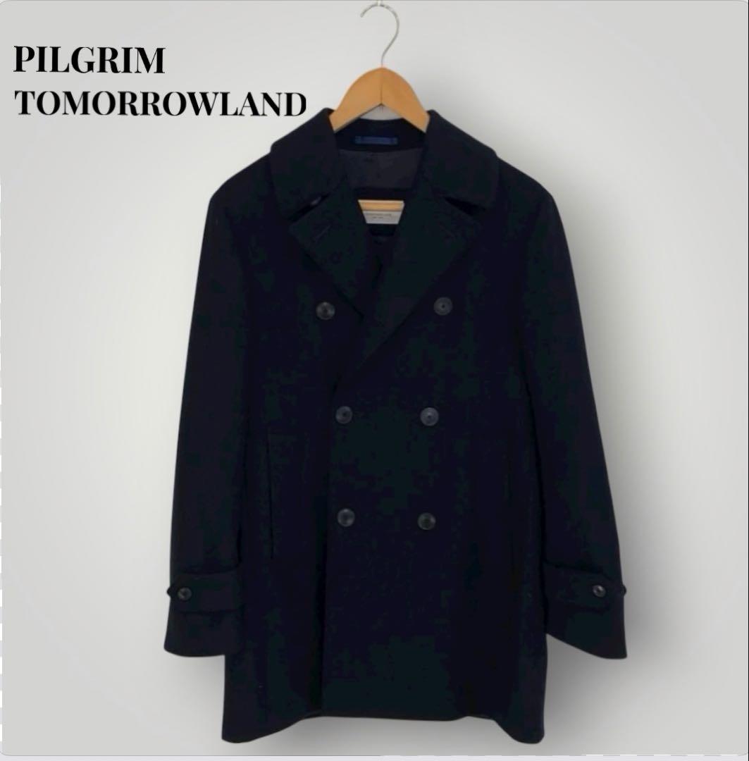 【美品】定価79200円トゥモローランドピルグリムメンズピーコートPコートS,M