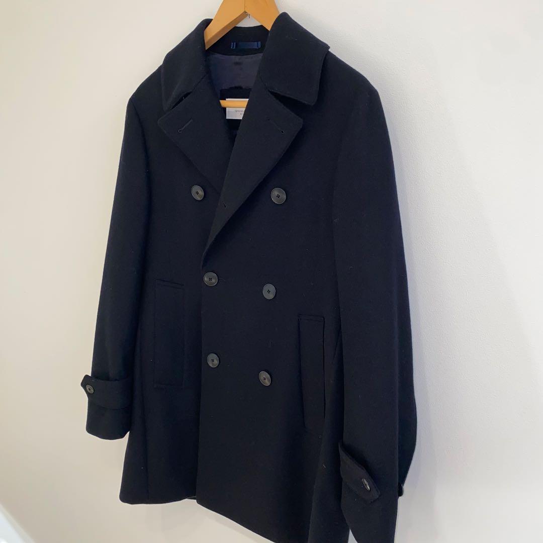 【美品】定価79200円トゥモローランドピルグリムメンズピーコートPコートS,M