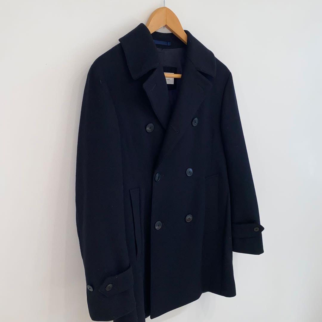 【美品】定価79200円トゥモローランドピルグリムメンズピーコートPコートS,M