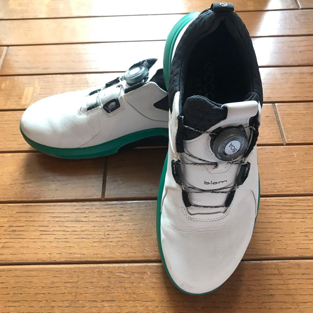 Ecco biom ゴルフシューズ ホワイト/グリーン　24.5