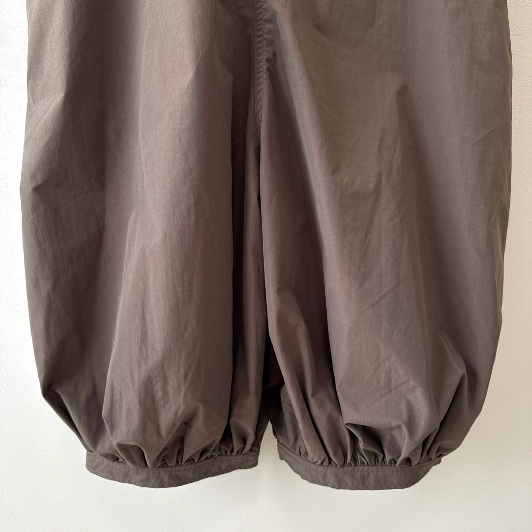美品 FRAPBOIS ラインサロペット バルーンパンツ ゆったり ブラウン