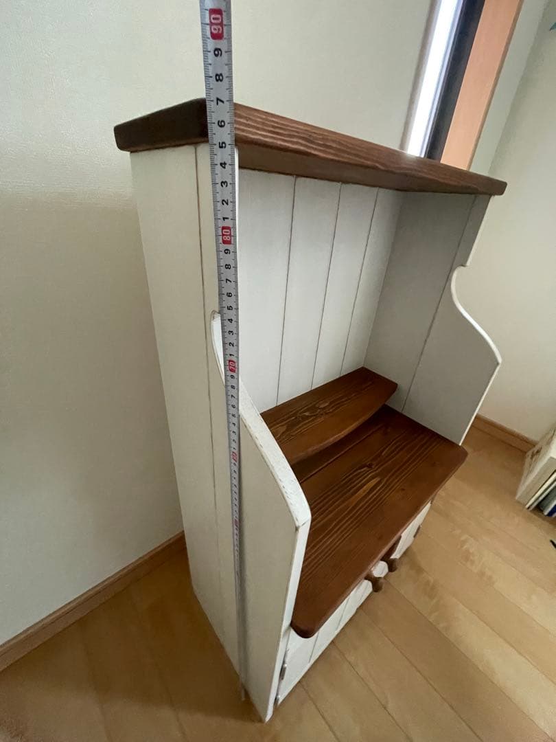 ハンドメイド　飾り棚　アンティーク風　おままごと　シャビー