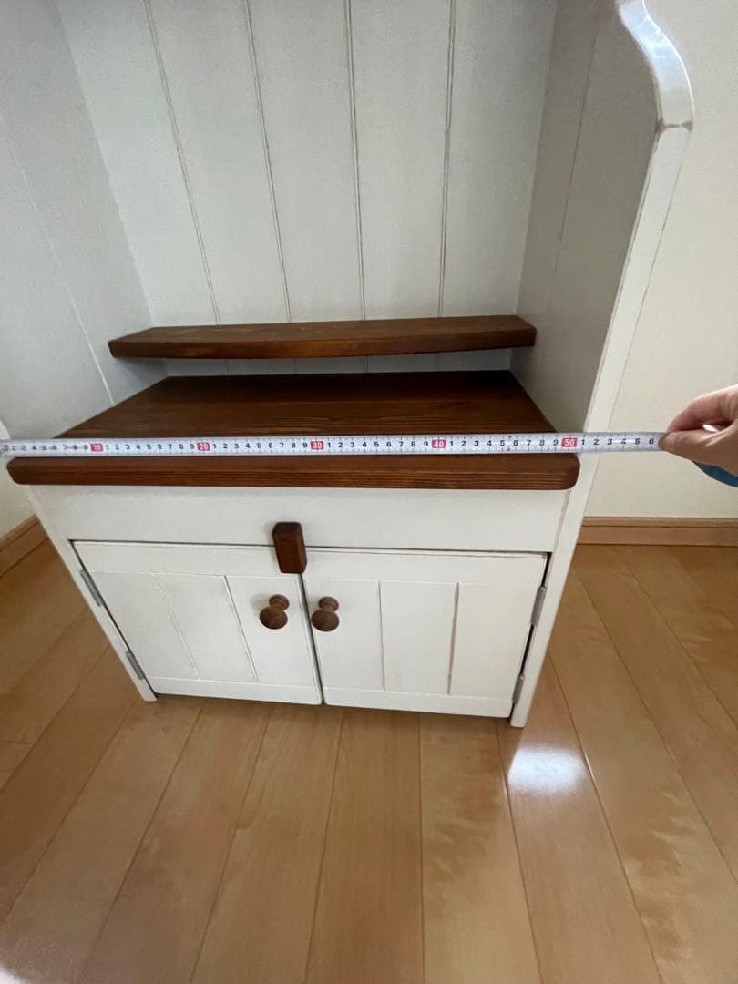 ハンドメイド　飾り棚　アンティーク風　おままごと　シャビー