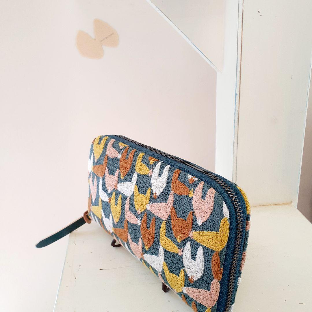 【new❤︎一般販売】⚮̈ ミナペルホネン∞repo◆布製長財布