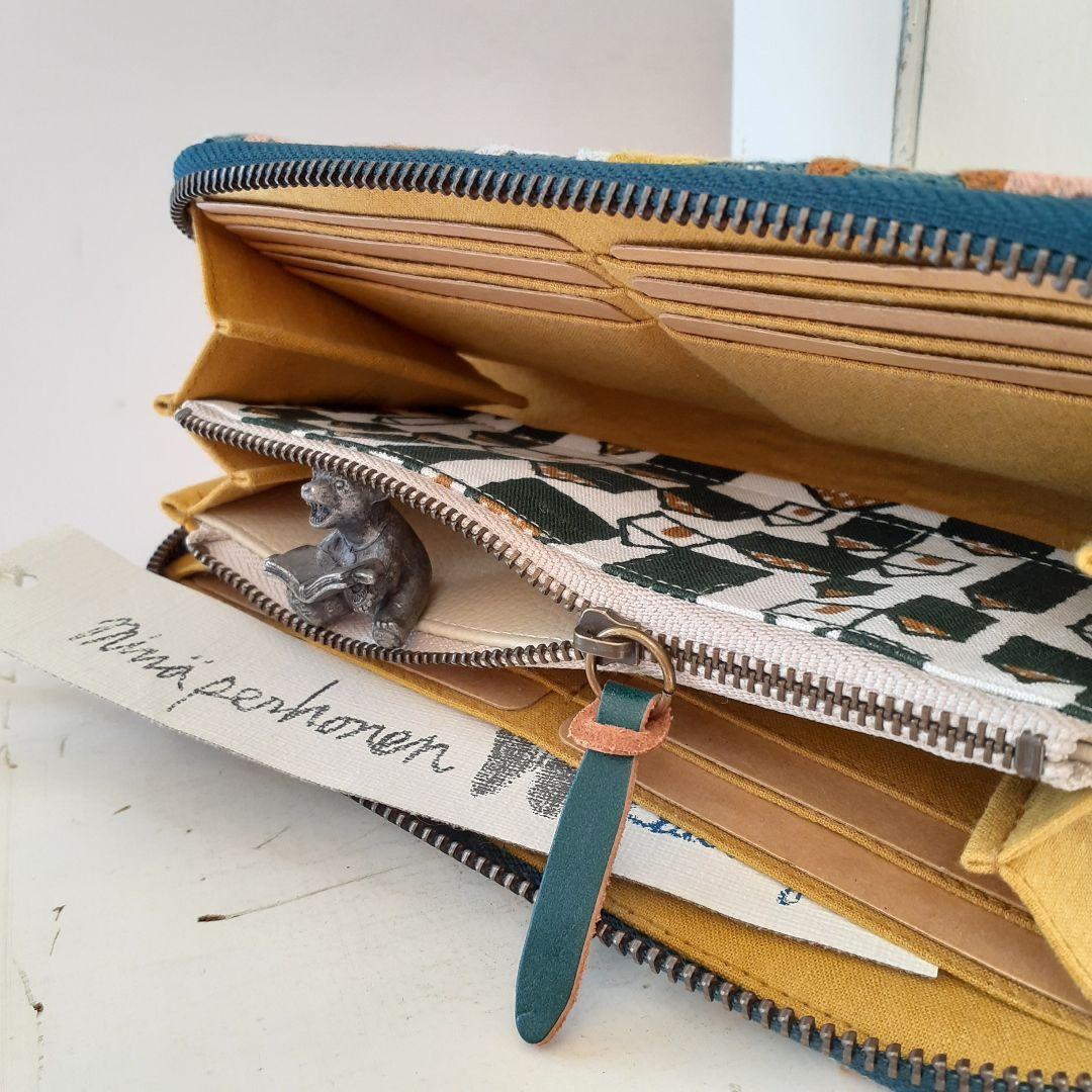 【new❤︎一般販売】⚮̈ ミナペルホネン∞repo◆布製長財布