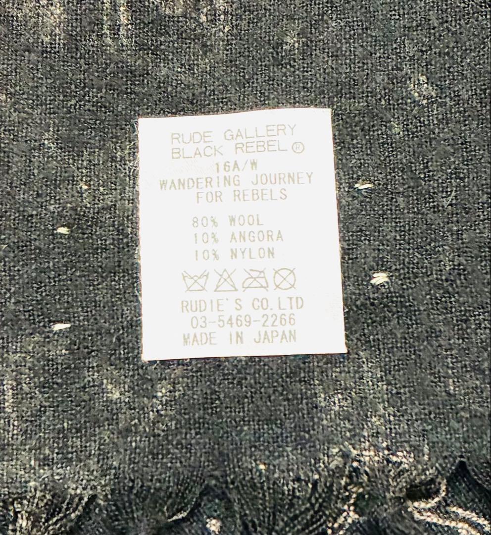 RUDE GALLERY ルードギャラリー ウール ストール マフラー 【希少】