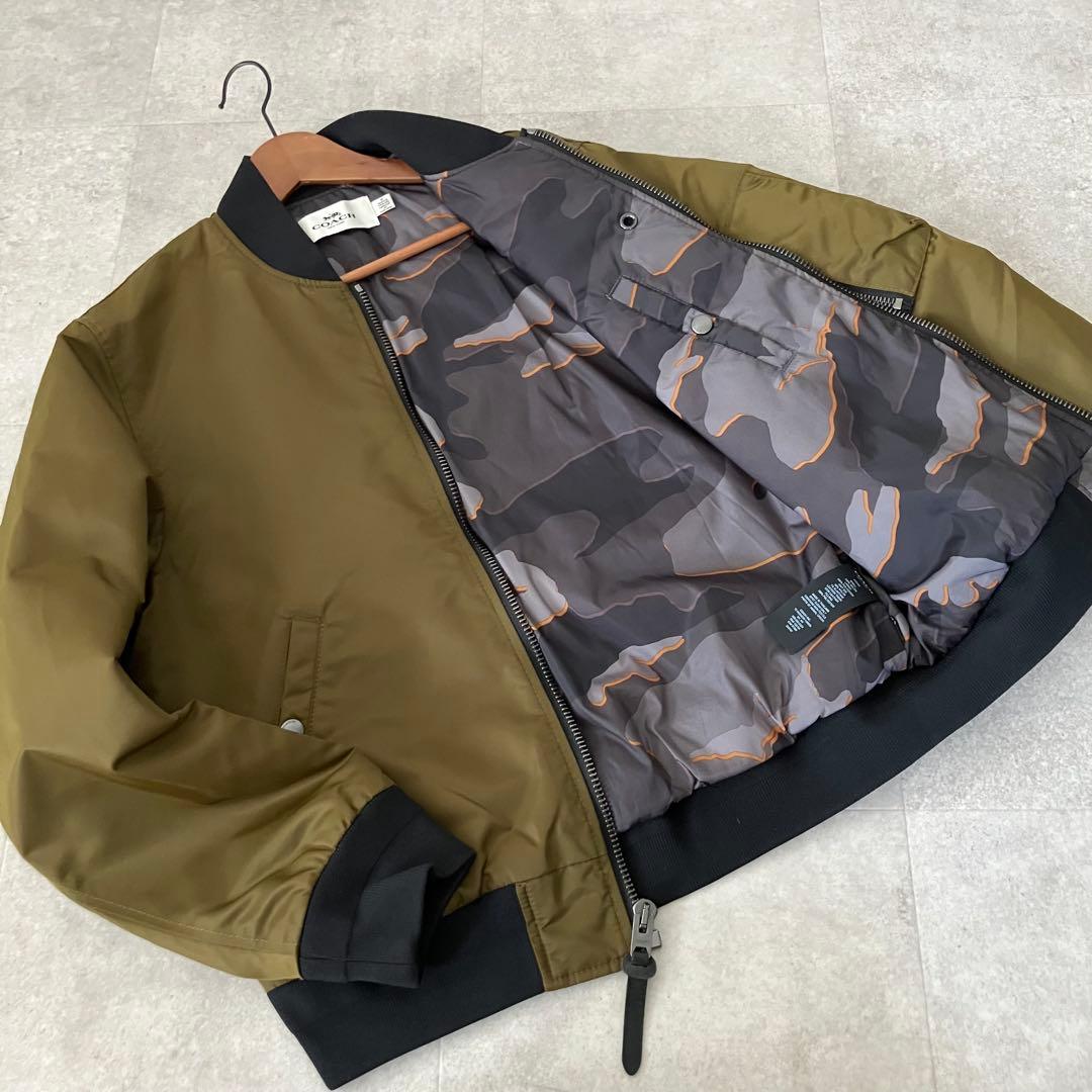 COACH コーチ MA-1 フライトジャケット/ボンバー/M/裏カモフラ