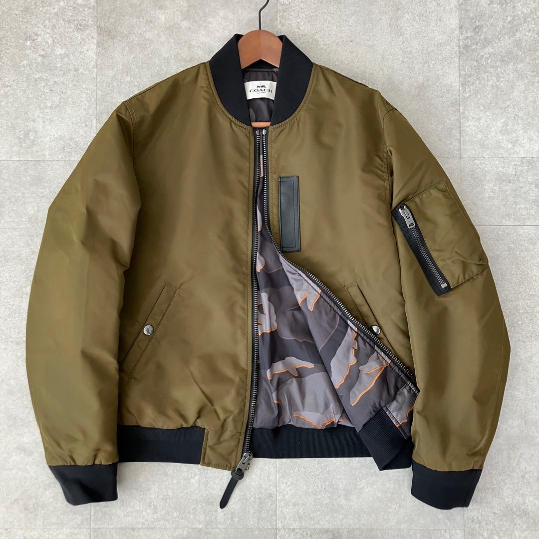 COACH コーチ MA-1 フライトジャケット/ボンバー/M/裏カモフラ