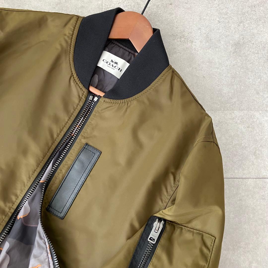 COACH コーチ MA-1 フライトジャケット/ボンバー/M/裏カモフラ